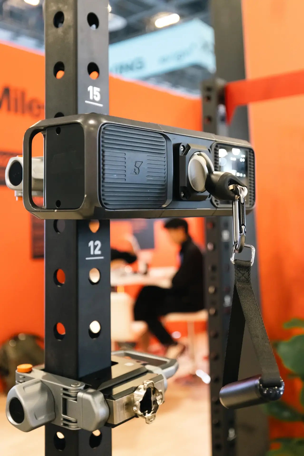 Gym Nano montado en un rack en el CES 2026