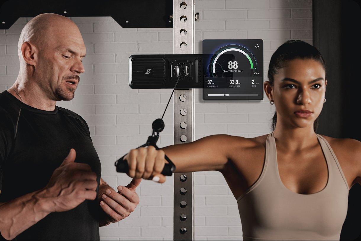 Kartlegging med tilbakemelding fra Gym Nano i et treningsrom